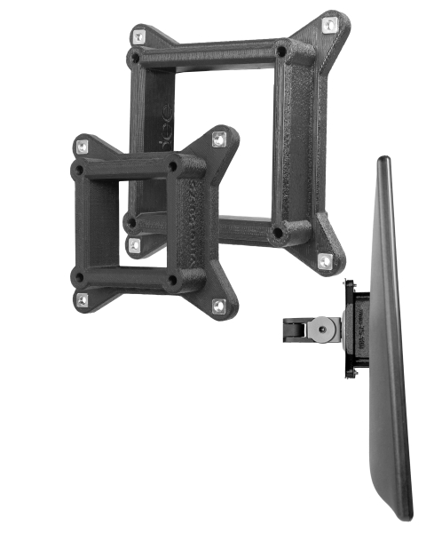 Kit adaptateur VESA universel 50x50 à 75x75mm et 75x75 à 100x100mm - pour étendre le modèle de trous VESA