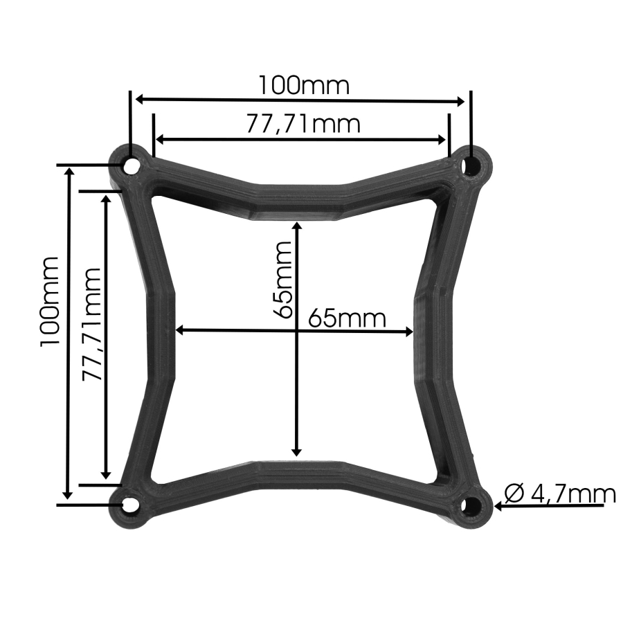 Entretoise VESA 100x100mm - distance 30mm - vis incluses - compatible avec de nombreux moniteurs (Samsung, HP, MSI, Dell)